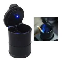 UNIVERSAL - Cenicero portátil para coche Cenicero LED con indicador de luz automático