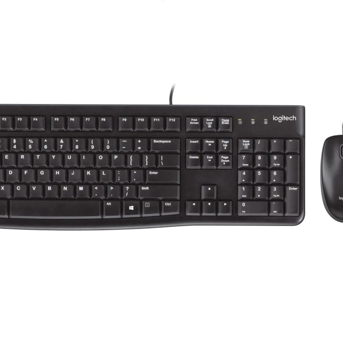 LOGITECH - Teclado + Mouse Logitech MK120 alámbrico USB Español Negro LOGITECH