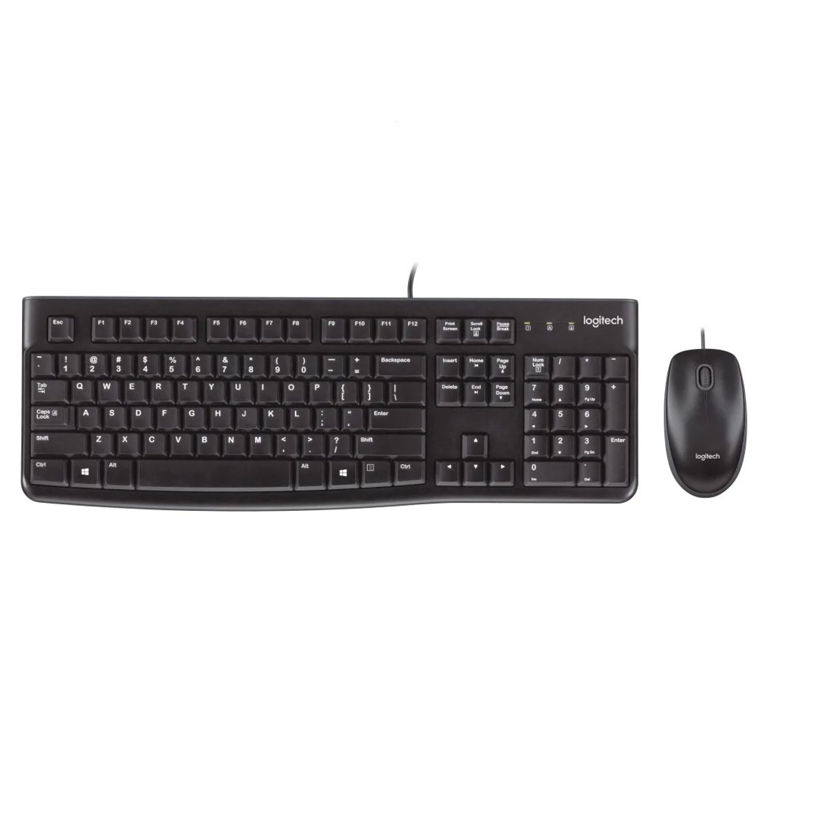 LOGITECH - Teclado + Mouse Logitech MK120 alámbrico USB Español Negro LOGITECH