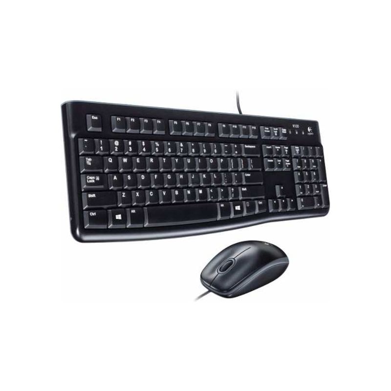 LOGITECH - Teclado + Mouse Logitech MK120 alámbrico USB Español Negro LOGITECH