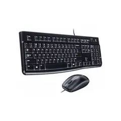 LOGITECH - Teclado + Mouse MK120 alámbrico USB Español Negro
