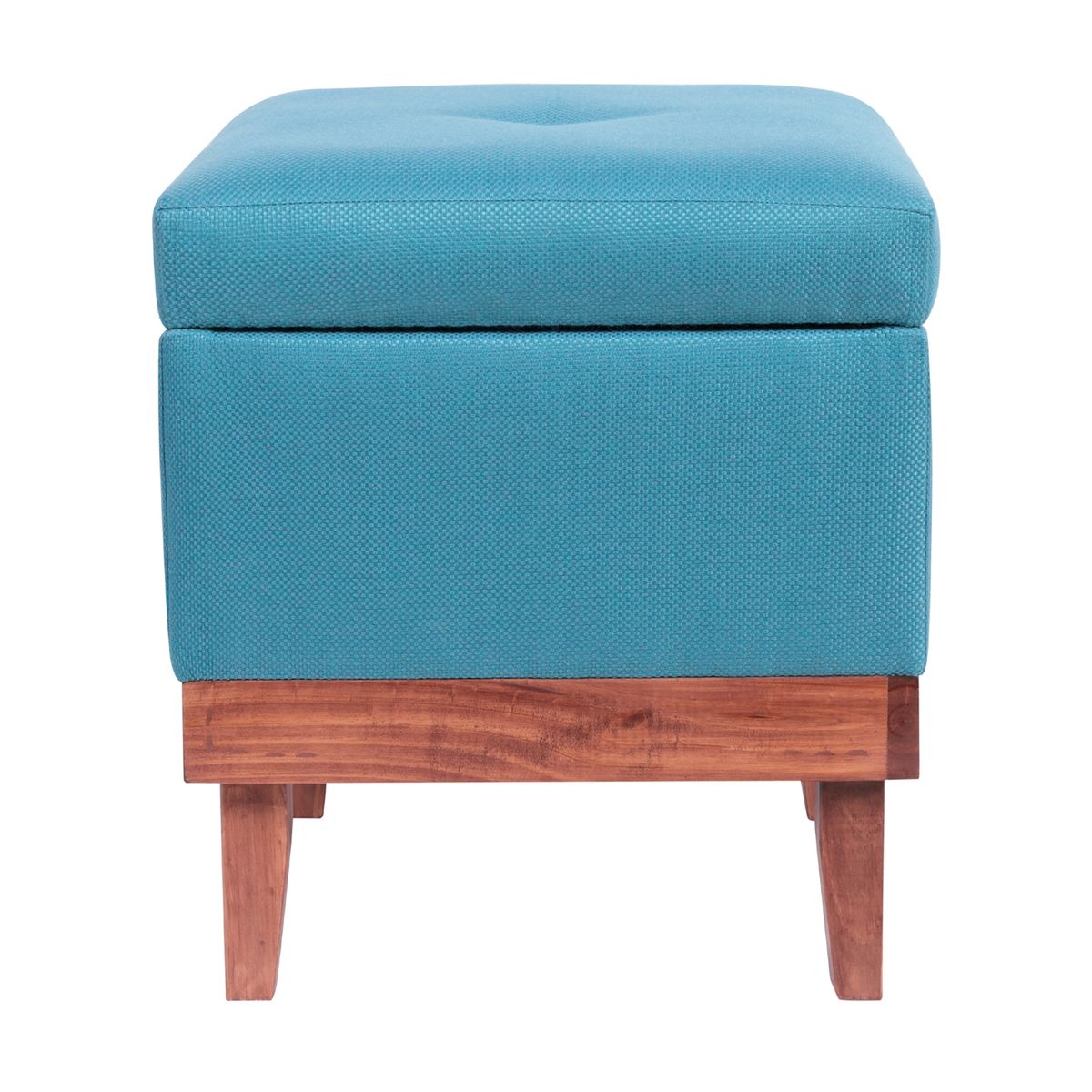GENERICO - Pouf Emilia con Baúl Turquesa Omega Máxima Design