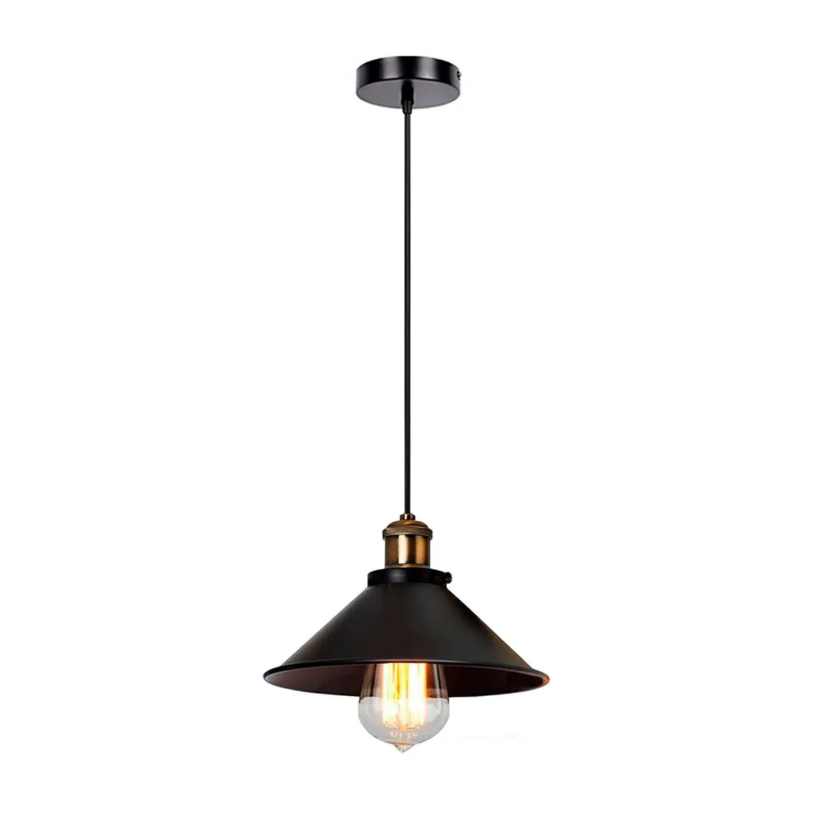WANT - Lampara Colgante Vintage Tipo Campana