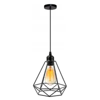 Lampara Colgante Vintage Tipo Diamante con Ampolleta