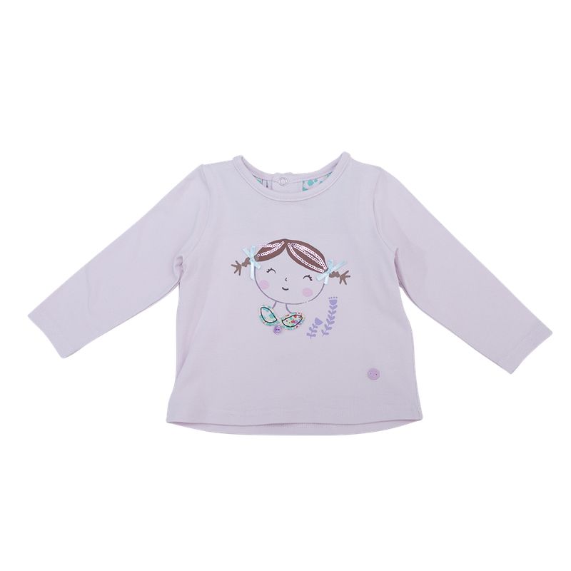 PILLIN - Polera Manga Larga Bebé Niña Lila Pillin PILLIN