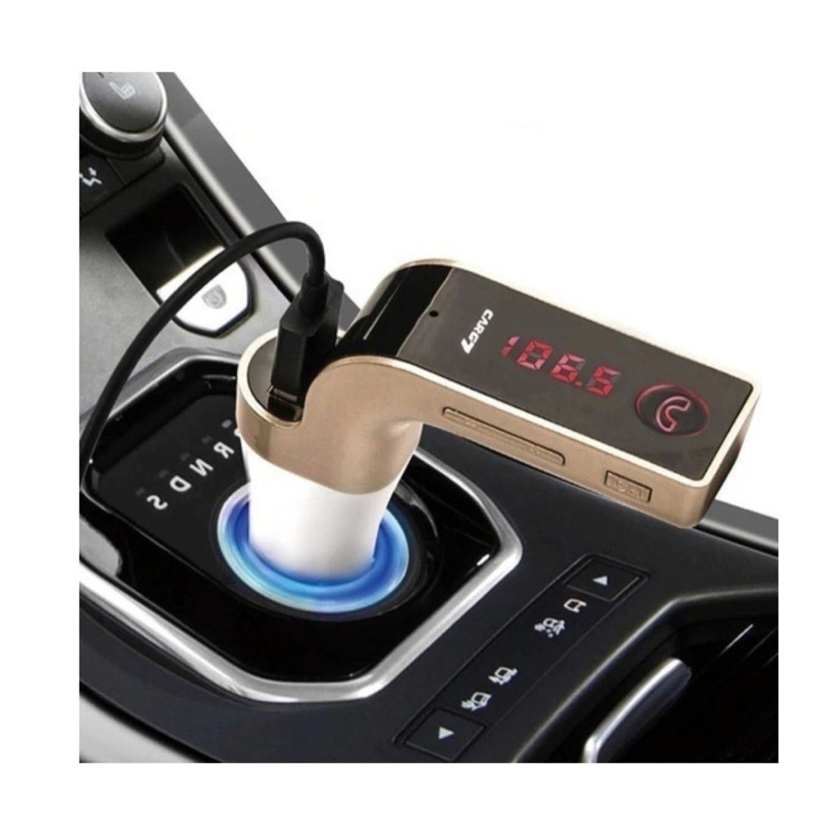 GENERICO - Transmisor Fm Bluetooth Receptor Audio Cargador Usb Mp3 Auto