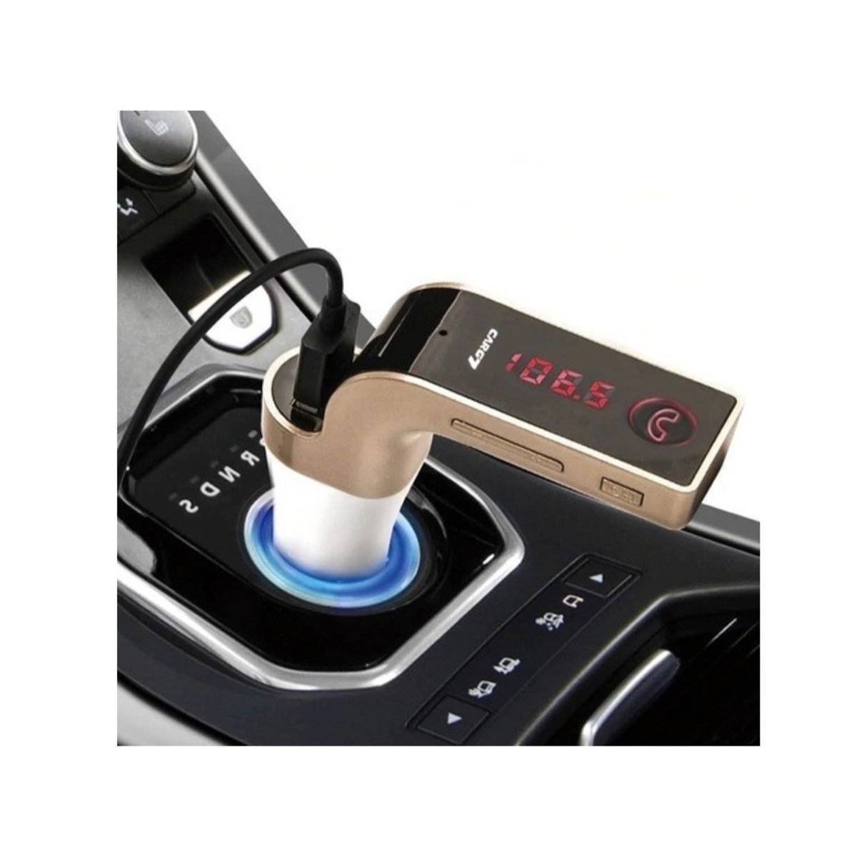 GENERICO - Transmisor Fm Bluetooth Receptor Audio Cargador Usb Mp3 Auto