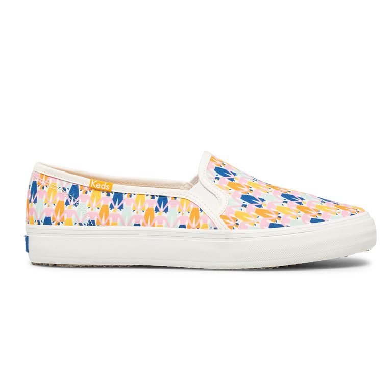Slip On Mujer Double Decker Rainbow