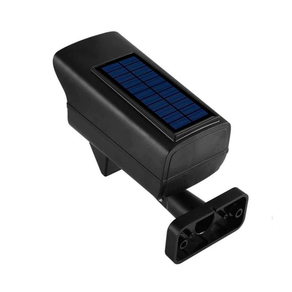 GENERICO - Foco Solar Led Tipo Cámara con Control Negra