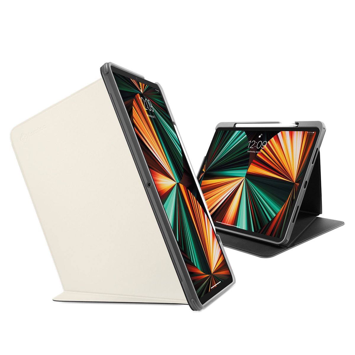 TOMTOC - Tomtoc Funda Vertical iPad Pro M2 M1 129″ 6ª5ª gen 2022-2021 Blanco