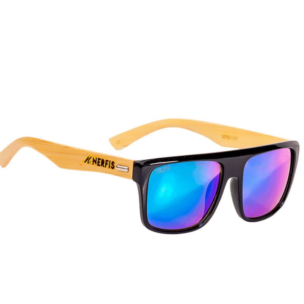 NERFIS - Anteojos de sol Nerfis Native Bambú Blue