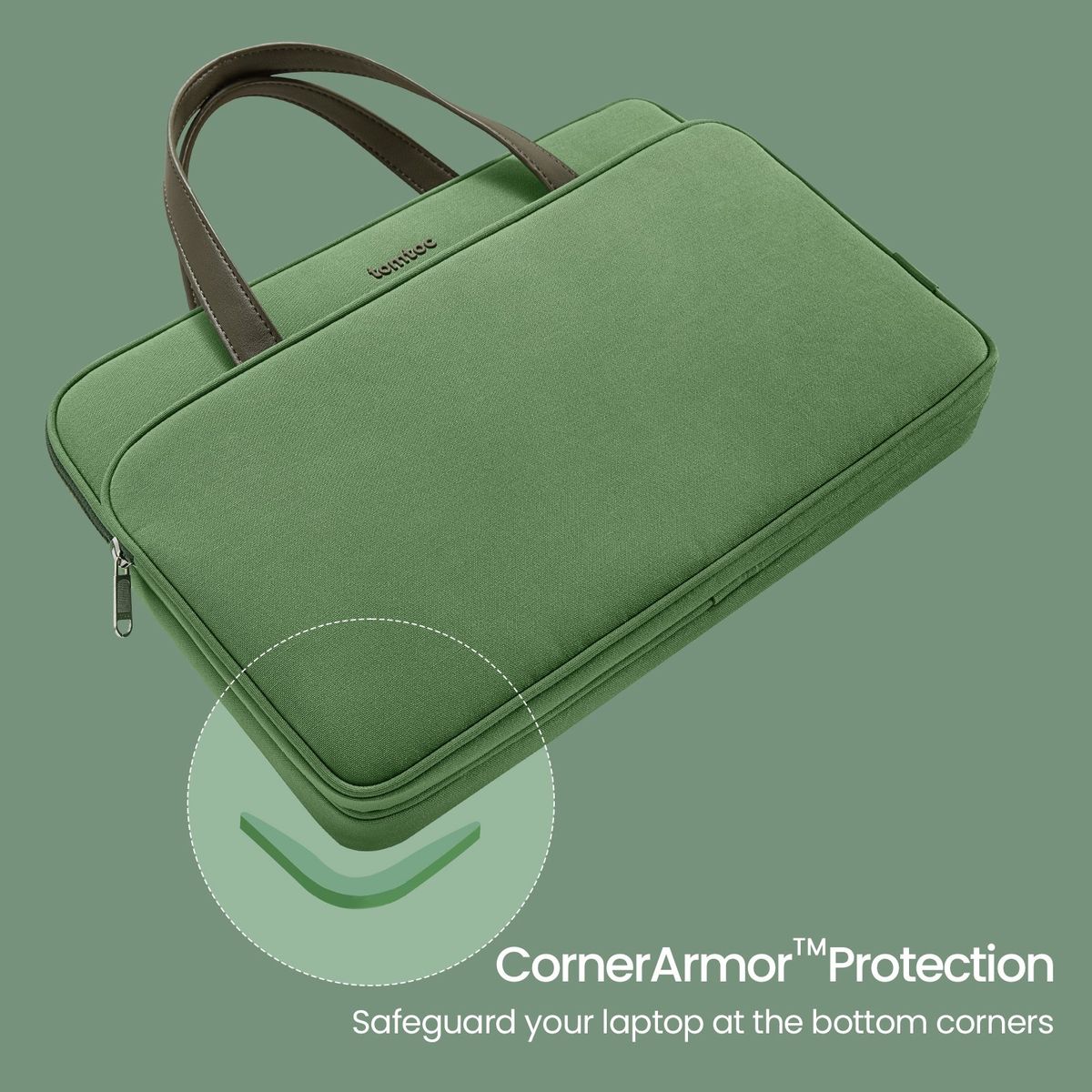 TOMTOC - Tomtoc Bolso Premium H21 Para 14 MacBook Pro- Verde
