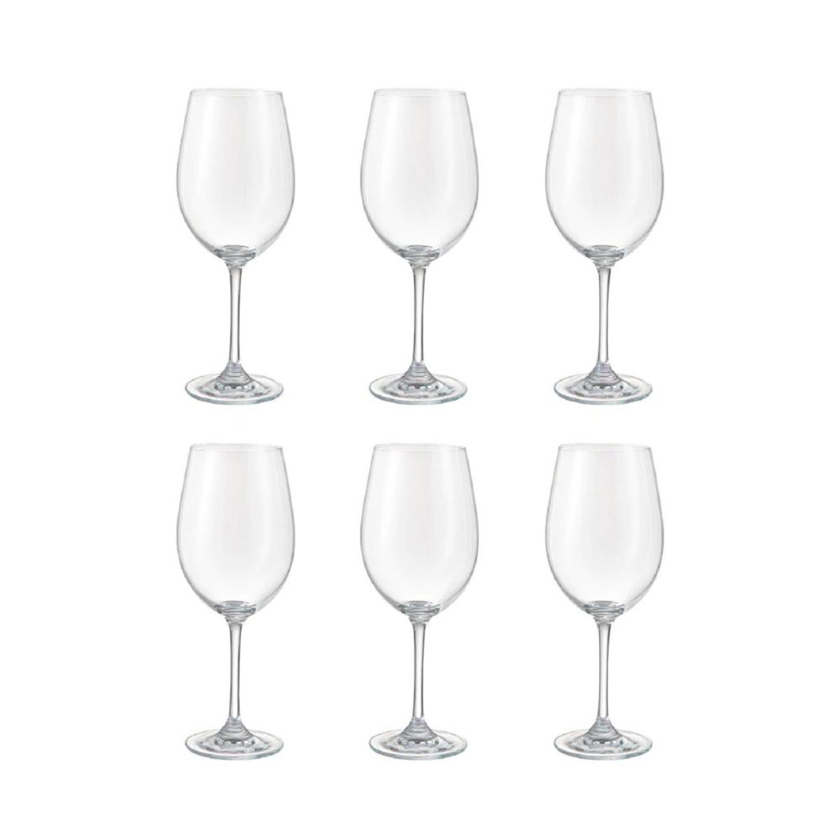 GLASSO - Set 6 Copas Cristal Para Vino Tinto 685ml