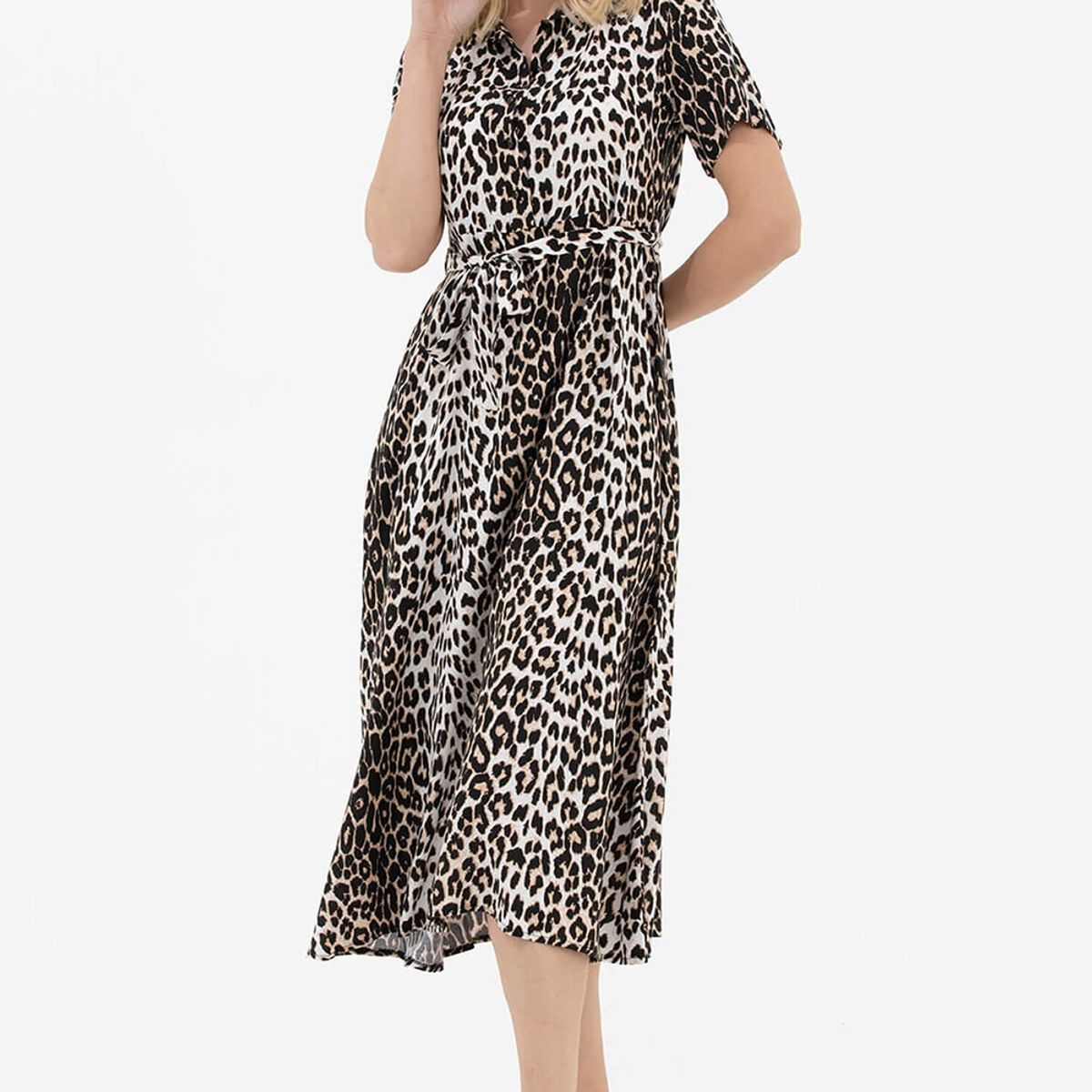AGUAMAR - Vestido Aguamar 77234 Animal Print