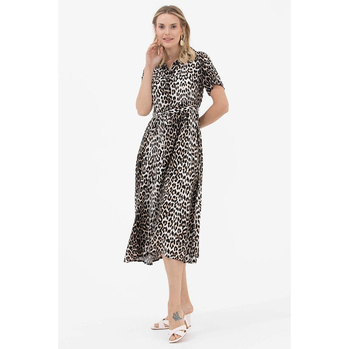 AGUAMAR - Vestido Aguamar 77234 Animal Print