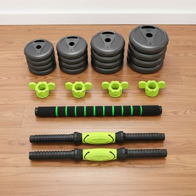 Imagen 2 del producto Juego de Mancuernas De 20 Kg con Barra Union Light Green