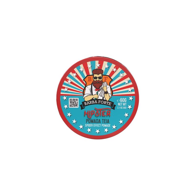 BARBA FORTE - Pomada Teia Effect Hipster Barba Forte 60 Gr