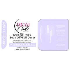 GENERICO - Caja 120 tips para Soft Gel Dream Nails Medium Almond