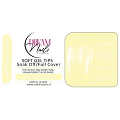 GENERICO - Caja 120 tips para Soft Gel Dream Nails Small Almond