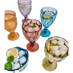 MI DECO HOME CADA DETALLE IMPORTA - SET 6 COPAS DE COLORES SURTIDAS