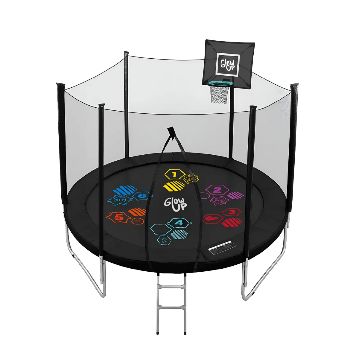 GLOWUP - Cama elástica 6ft 183mt edición ltda con Juegos agua GlowUp