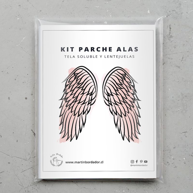 MARTIN BORDADOR - Kit Parche soluble en agua Alas
