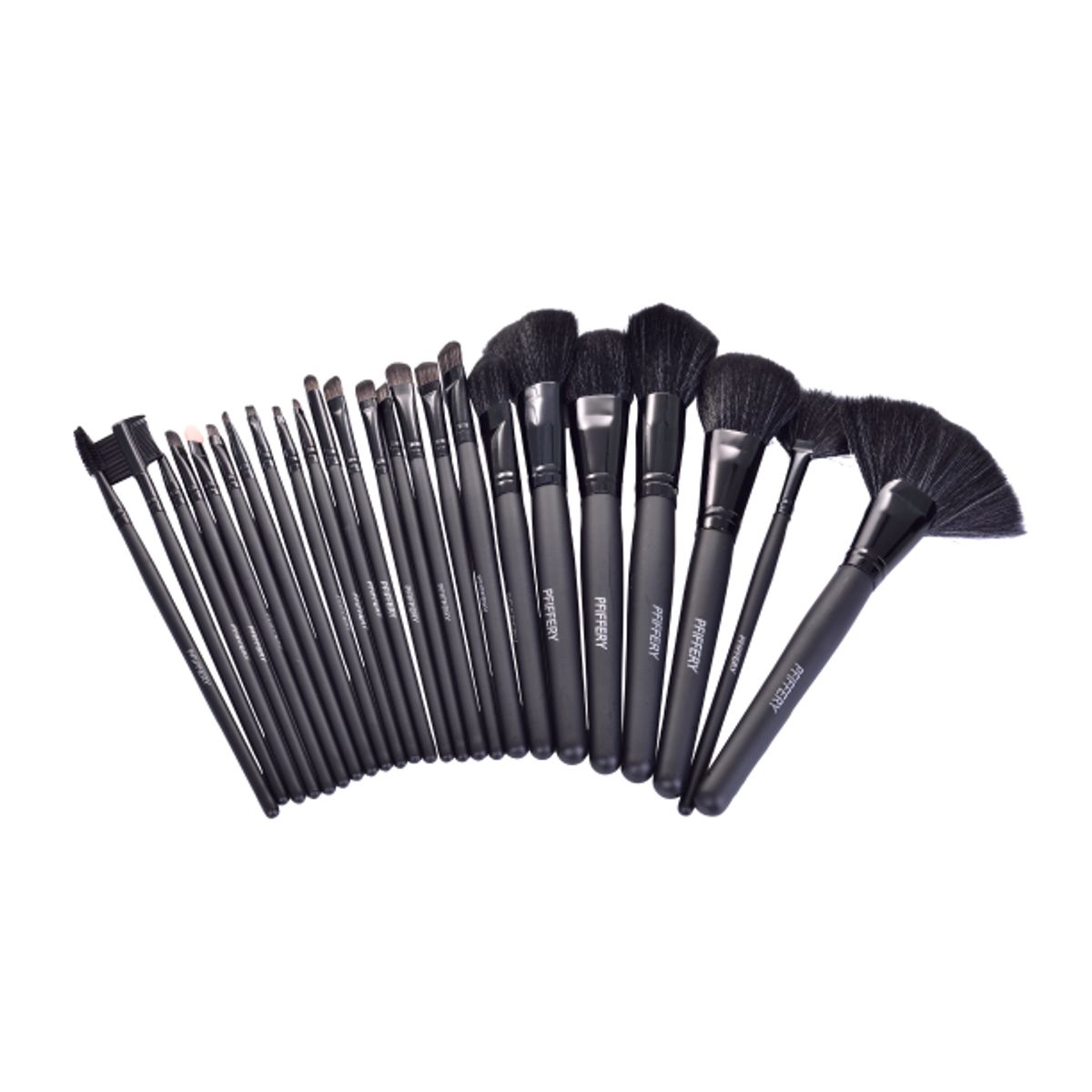 PFIFFERY - BROCHAS DE MAQUILLAJE PROFESIONAL X24 CON ESTUCHE PFIFFERY