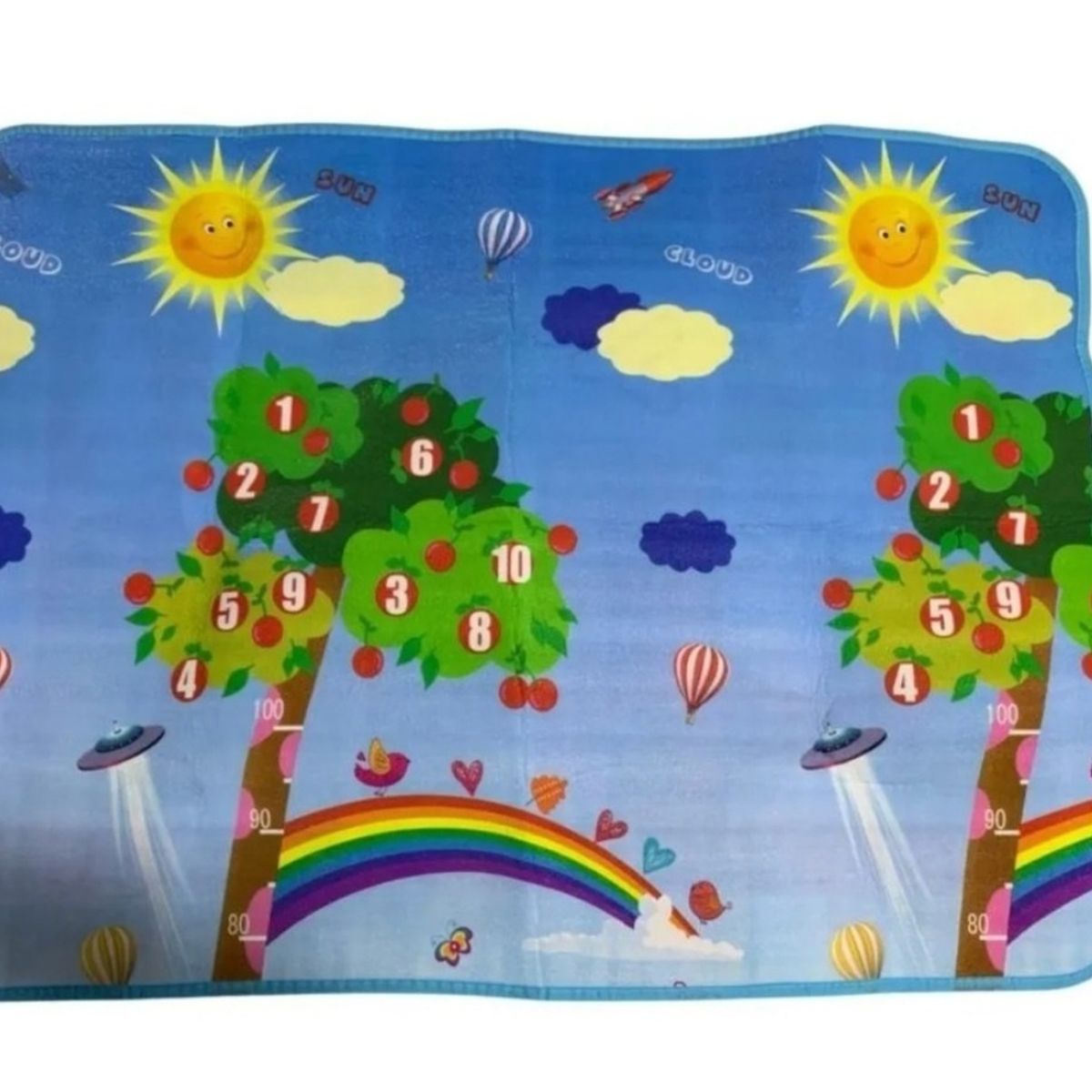 GENERICO - Alfombra De Niños 120x90cm Antigolpes Reversible