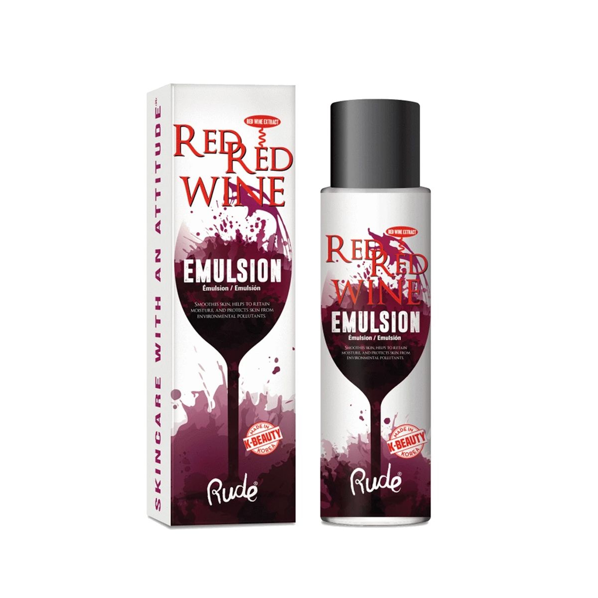 RUDE COSMETICS - Emulsión Hidratante Facial Red Red Wine Rude Cosmetics
