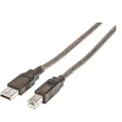 MANHATTAN - Cable de Extensión Activa USB A Macho/ B Macho 510424