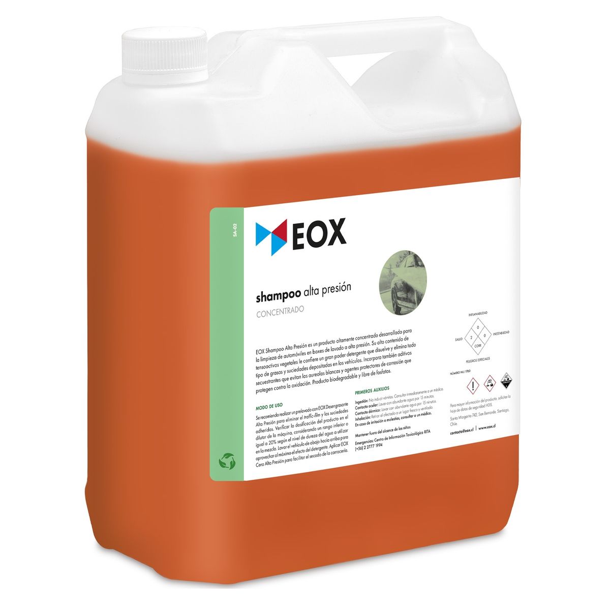 GENERICO - Shampoo Alta Presión Concentrado Eox 5 Litros