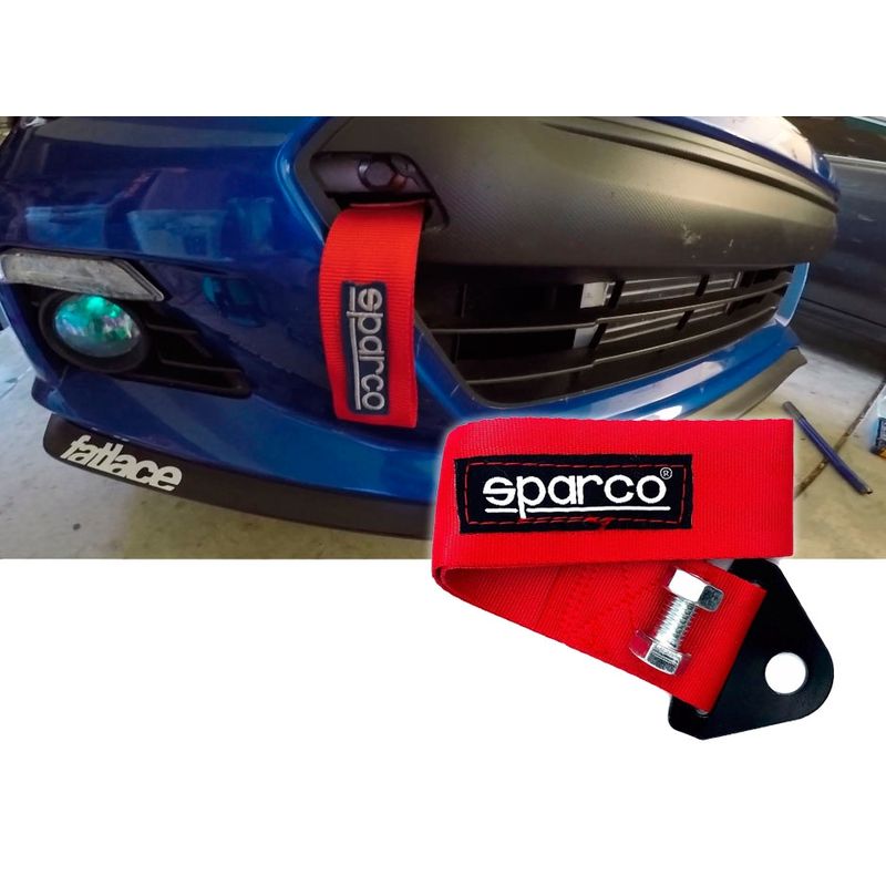 SPARCO - TOW STRAP SP Universal CINTA DE ARRASTRE COLOR ROJO