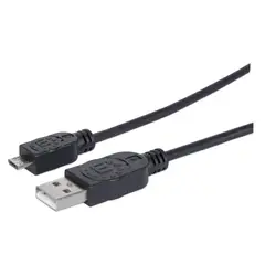 MANHATTAN - Cable USB Micro-B de Alta Velocidad 1.8 m 307178