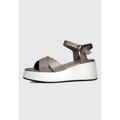 EDA MANZINI - Sandalia Trabyl Plateado