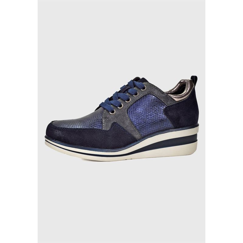 EDA MANZINI - Zapatilla Hazna Azul EDA MANZINI