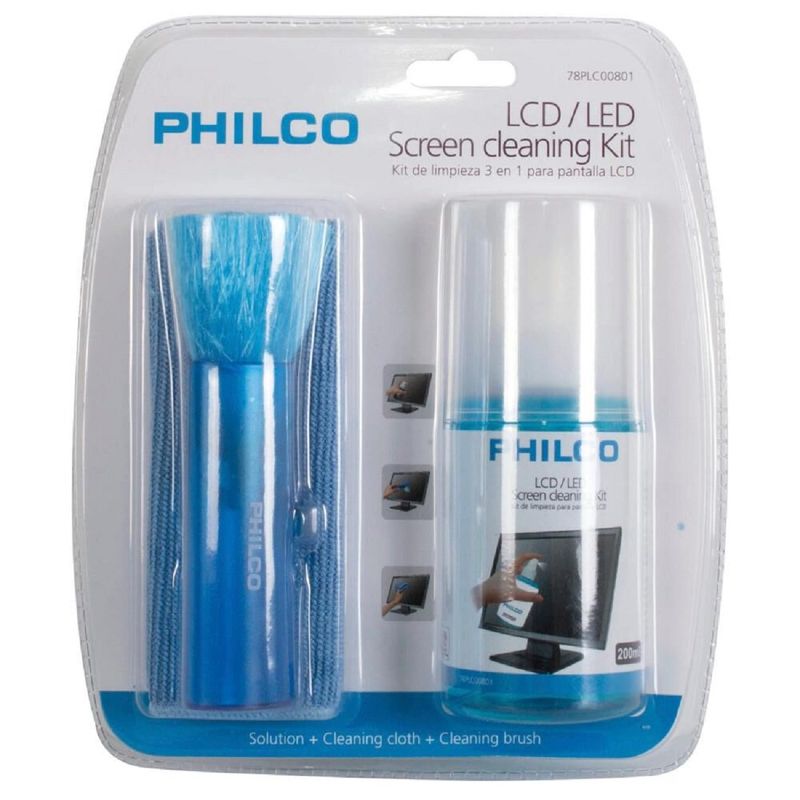 PHILCO - Kit Set Limpia Pantallas Liquido Philco Notebook Pc 3 En 1 PHILCO