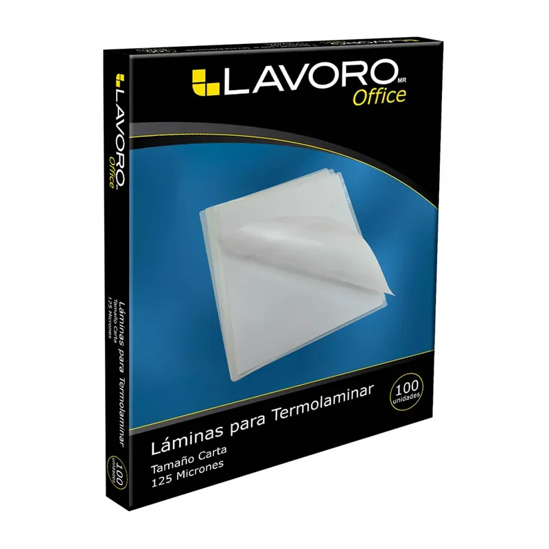 LAVORO - Sobre Para Plastificar Carta 100 Un 125Mic Lavoro