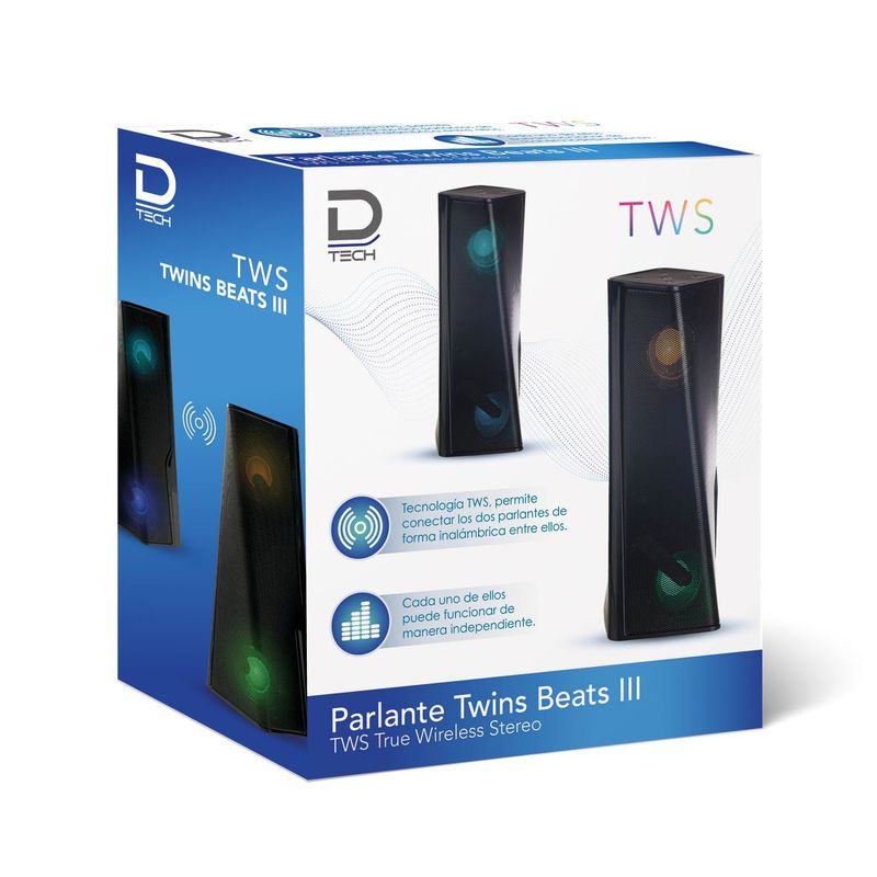 DATACOM - Twins Beats 3 BT Speaker Tws Rubber Datacom Pronobel