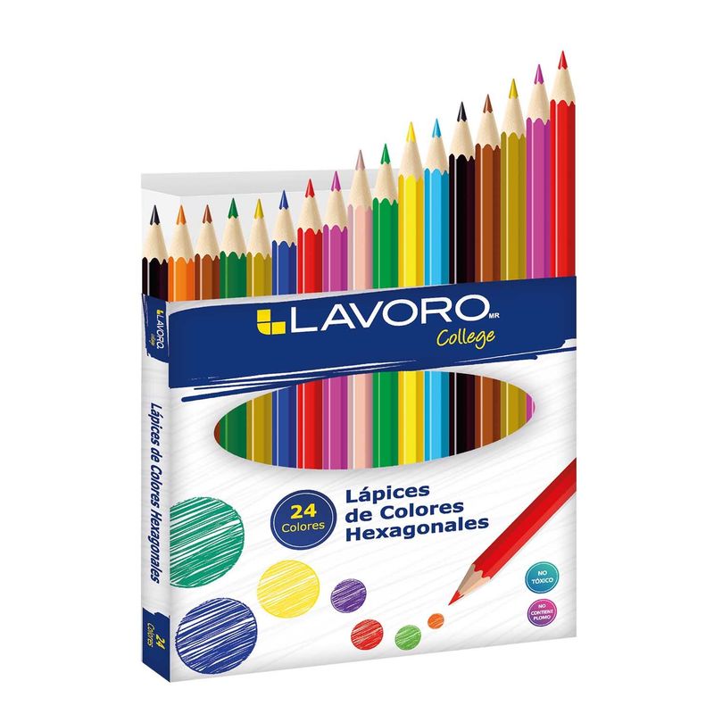 LAVORO - Lapices De Colores Largo Hexagonales Lavoro