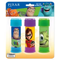 DISNEY - Set De Burbujas Con Personajes Pixar Pronobel
