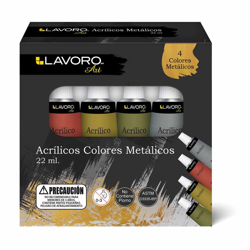 LAVORO - Pintura Acrílica Colores Metálicos Lavoro
