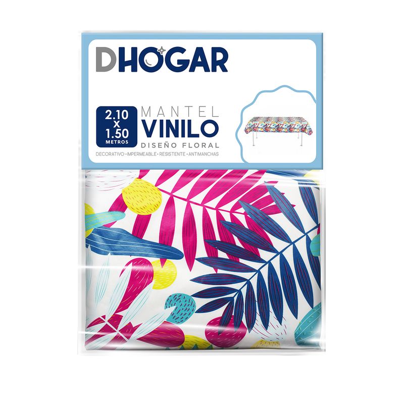 PRONOBEL - Mantel Vinilo Flores 210x150 cm