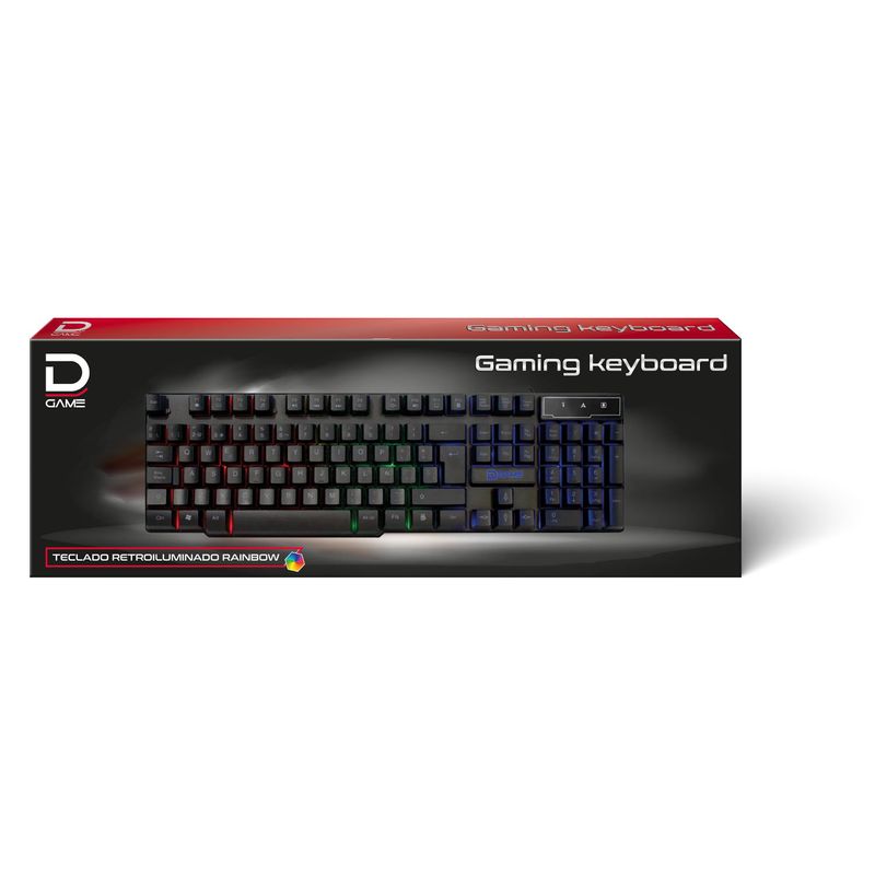 DATACOM - Teclado Gaming Retroiluminado USB Datacom
