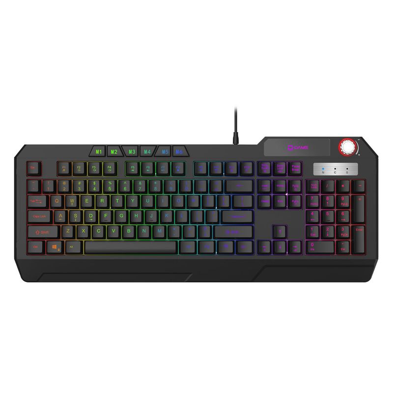 DATACOM - Teclado Gaming Retroiluminación 111 Teclas Usb Datacom