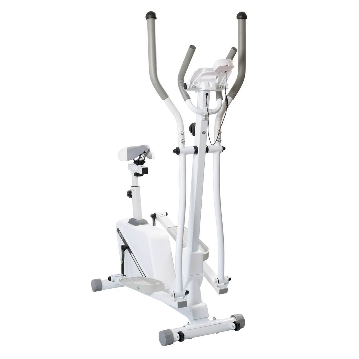 SPORTIME - Bicicleta Eliptica Con Asiento Resistencia Magnetica Blanco
