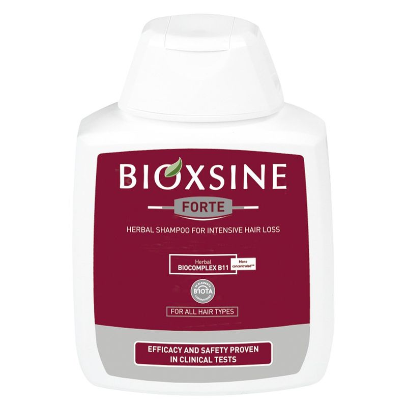 BIOXSINE - SHAMPOO HERBAL ANTICAÍDA BIOXSINE FORTE 300 ML CON BIOCOMPLEX B11