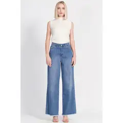 LIOLA - Jeans Palazzo Algodón Azul