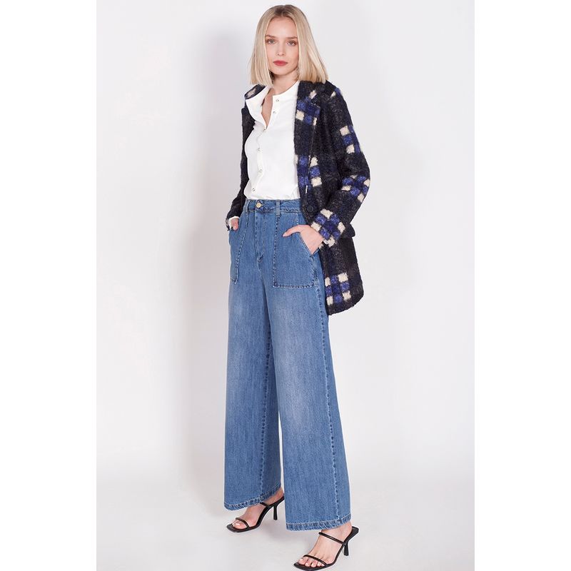 LIOLA - Jeans Denim Palazzo Azul Liola
