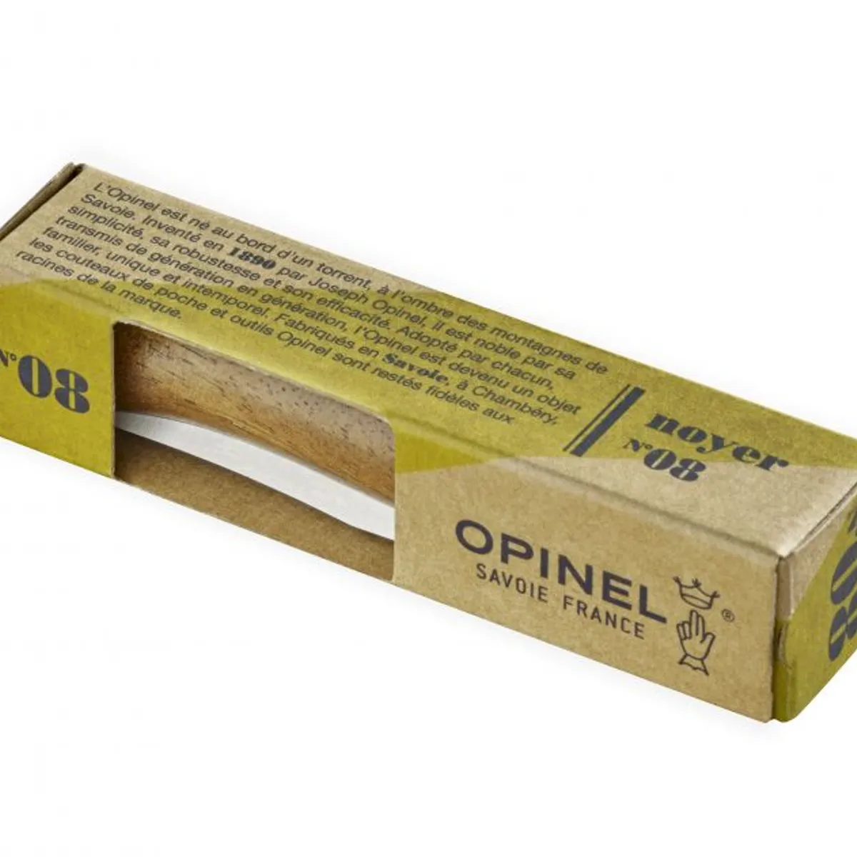 OPINEL - Cuchillo Opinel N°8 mango de nogal - Crema