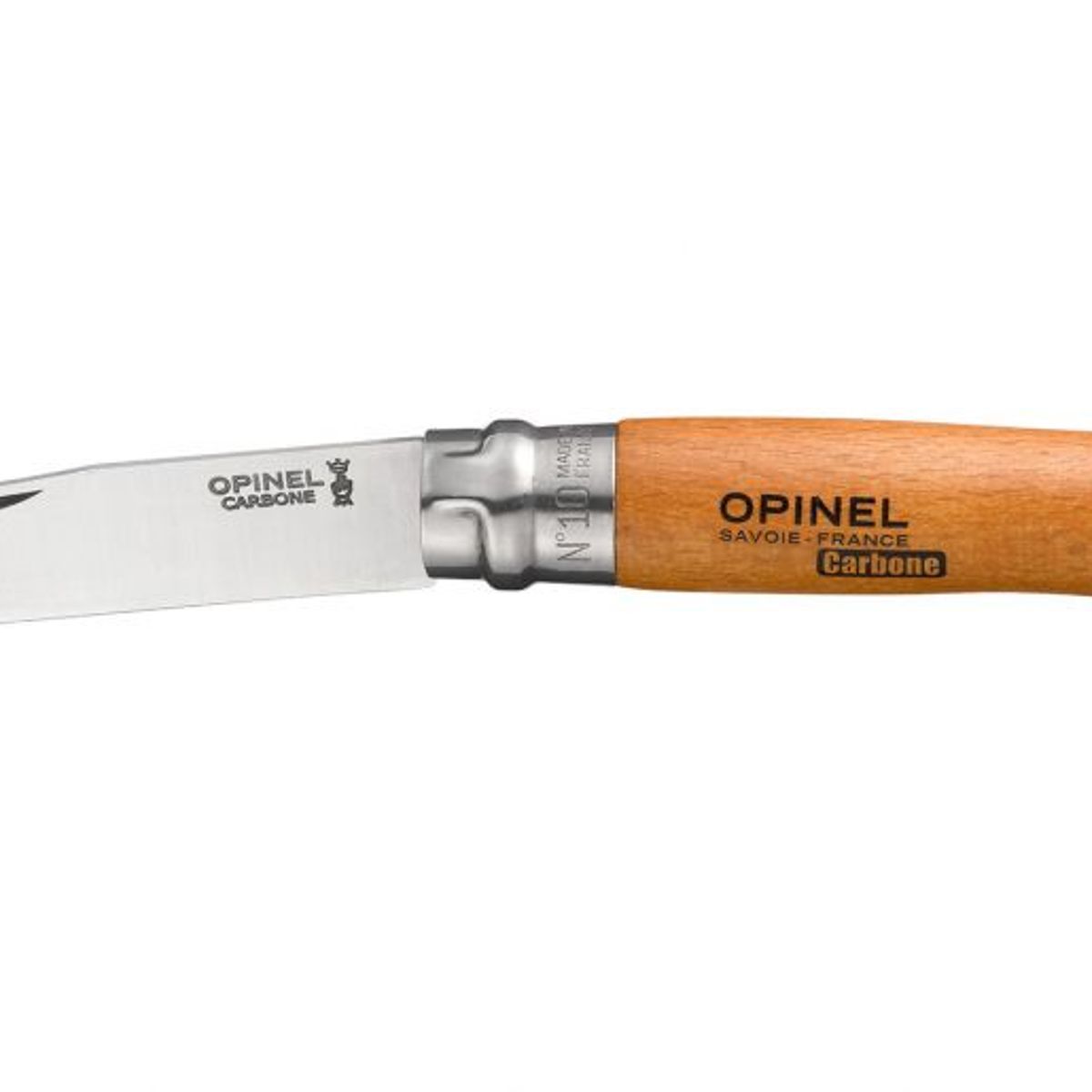 OPINEL - Cuchillo Opinel N°10 acero carbono - Crema